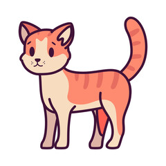 Isolated cartoon of a cat - Vector illustration