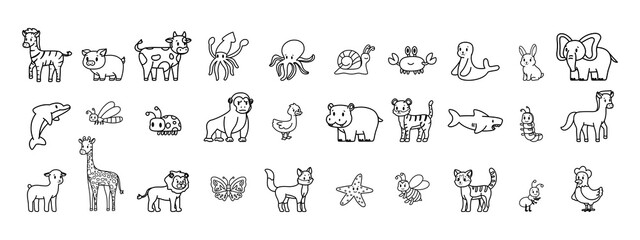Set of animals image - Vector illustration design