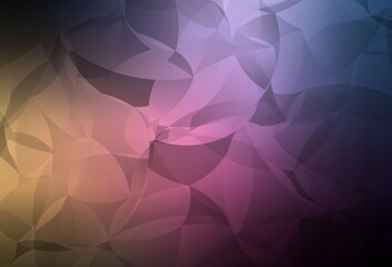 Dark Pink, Yellow vector gradient triangles texture.