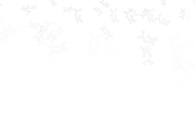 Light Pink, Blue vector background with forms of artificial intelligence.