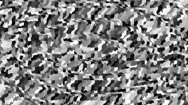 Ripples Flowing Flexing Flex Across Check Warped Grid