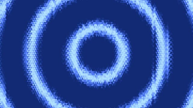 Moving Rings of Polygons Triangle Grid Toroids
