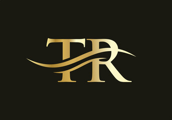 TR Modern creative unique elegant minimal. TR initial based letter icon logo. TR logo design - obrazy, fototapety, plakaty