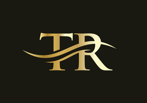 TR Modern creative unique elegant minimal. TR initial based letter icon logo. TR logo design