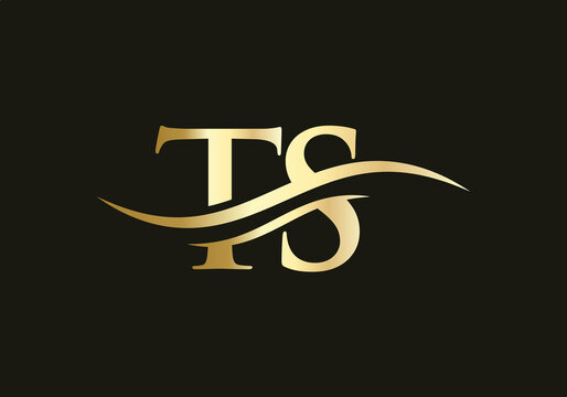 TS logo design. Premium Vector TS Logo. Beautiful Logotype for luxury branding.