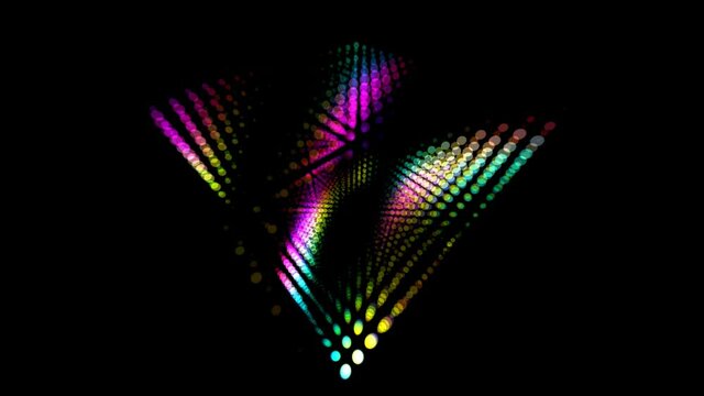 Neon Cube Disco Party Lights Rotating Rolling Bulbs 70s Rero