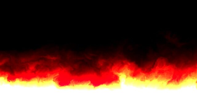 Flowing Blowing Windy Fire Wildfire Licking Flames Blow Across