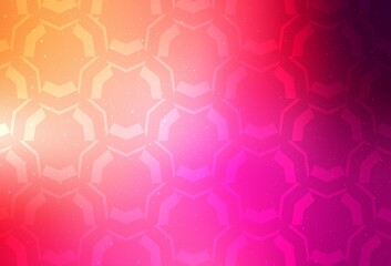 Light Pink, Yellow vector layout with curved lines.