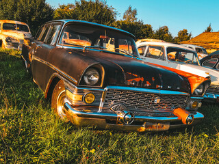 old car on the field