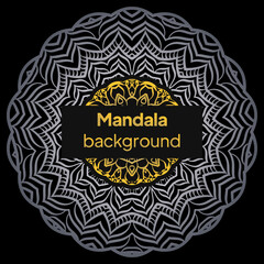 Mandala. Vector illustration. Ornamental Background . Wedding card, Cover.