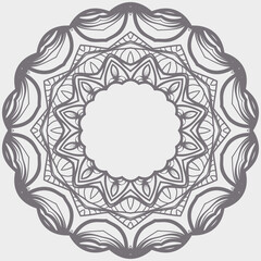 Ornamental round floral patterns. Rosette ornaments. Vector illustration for design
