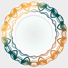 Abstract design elements rosette. Vector illustration