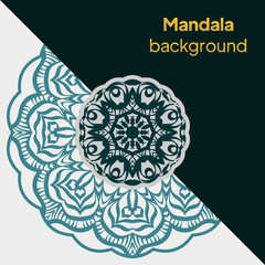 Luxury mandala background design. Luxury floral weave pattern. Vector illustration. Outline flower mandala. decorative ornament. floral design element.