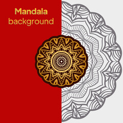 Flower Mandalas. Vintage decorative elements. Oriental pattern, vector illustration.