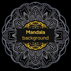 mandala background for book cover, wedding invitation, or other project. vector illustration
