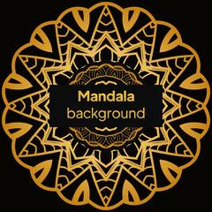 Luxury mandala background design. Vector illustration