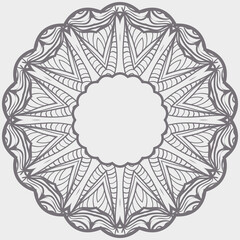 Ornamental round floral patterns. Rosette ornaments. Vector illustration for design