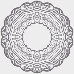 Ornamental vector rosettes. Abstract floral design