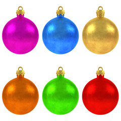 christmas decoration various colors christmas balls