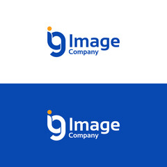 Image company logo. IG letter design