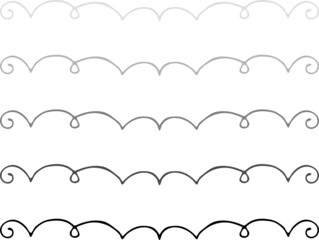 Original black white ornament set