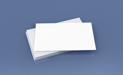 Business card 3d rendering for graphic design. 