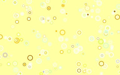 Light Green, Yellow vector layout with circle shapes.
