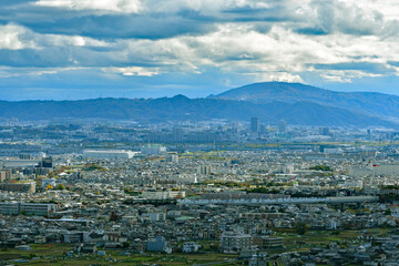 高槻三好山からの眺望　高槻市郊外