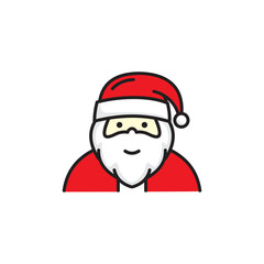 Santa icon design vector