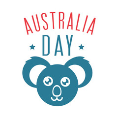 australia day, cute koala animal national emblem