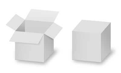 Blank box set cover mockup on white background.