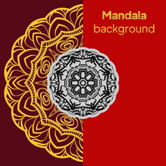 luxury ornamental mandala design background. Vector illustration