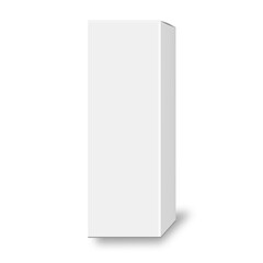 Naklejka premium Blank box cover mockup on white background.