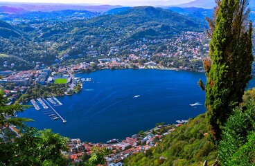 Obraz premium Lake Como, Italy. View from above.