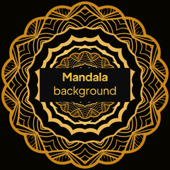 Mandala for coloring book. Decorative round ornament. Yoga logo, background for meditation poster. Unusual flower shape. Oriental vector illustration.
