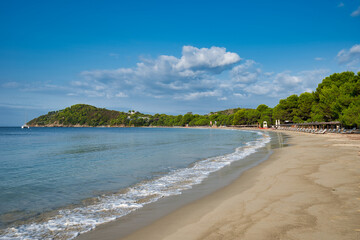 Obraz premium Koukounaries beach, Skiathos island, Greece .famous exotic beach all over the world