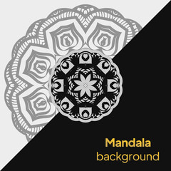 Abstarct Luxury Geometric Background with mandala elements Vector