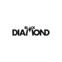 Black DIAMOND logo design vector