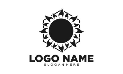 Sun illustration vector logo