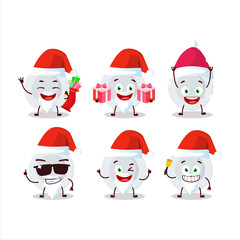 Santa Claus emoticons with new white plate cartoon character