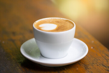 cup of coffee on table