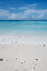 beach with sky and clouds