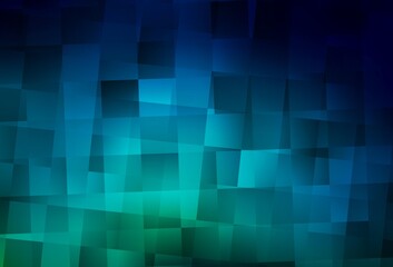 Dark Blue, Green vector pattern in square style.