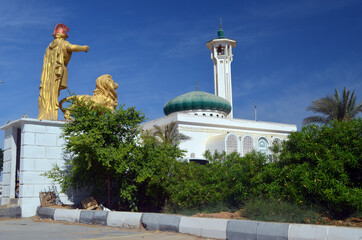 Mubarak Mosque. Modern Islamic architecture.  Sharm el Sheikh, Egypt