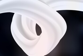 Dark Brown vector blurred shine abstract template.