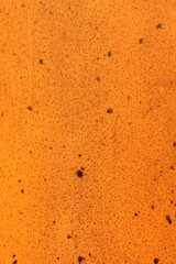 The glass is illuminated by the sun at sunset