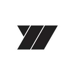 YI letter logo design vector