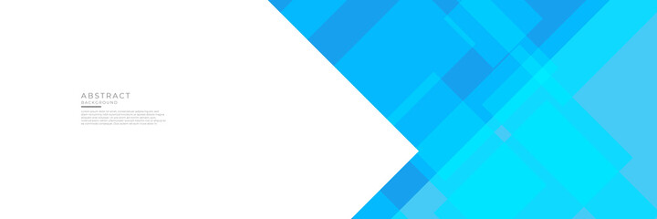 Obraz premium Blue white abstract banner background with business corporate concept and technology style