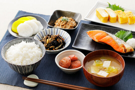 日本の朝食イメージ(和食)　Japanese traditional breakfast