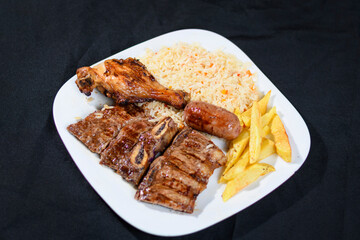 ribs on a plate